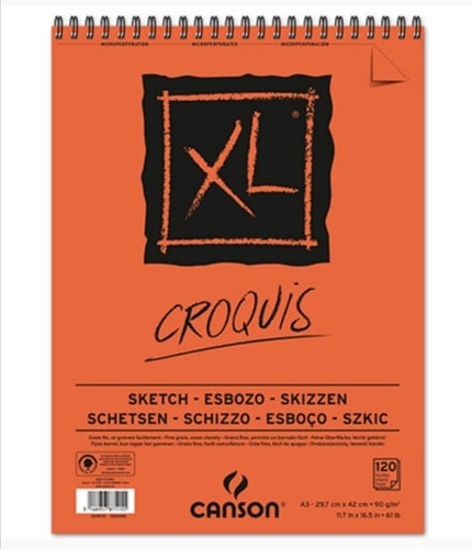 CROQUERA CROQUIS XL 90 GRS A3 29,7X42CM 120HJ